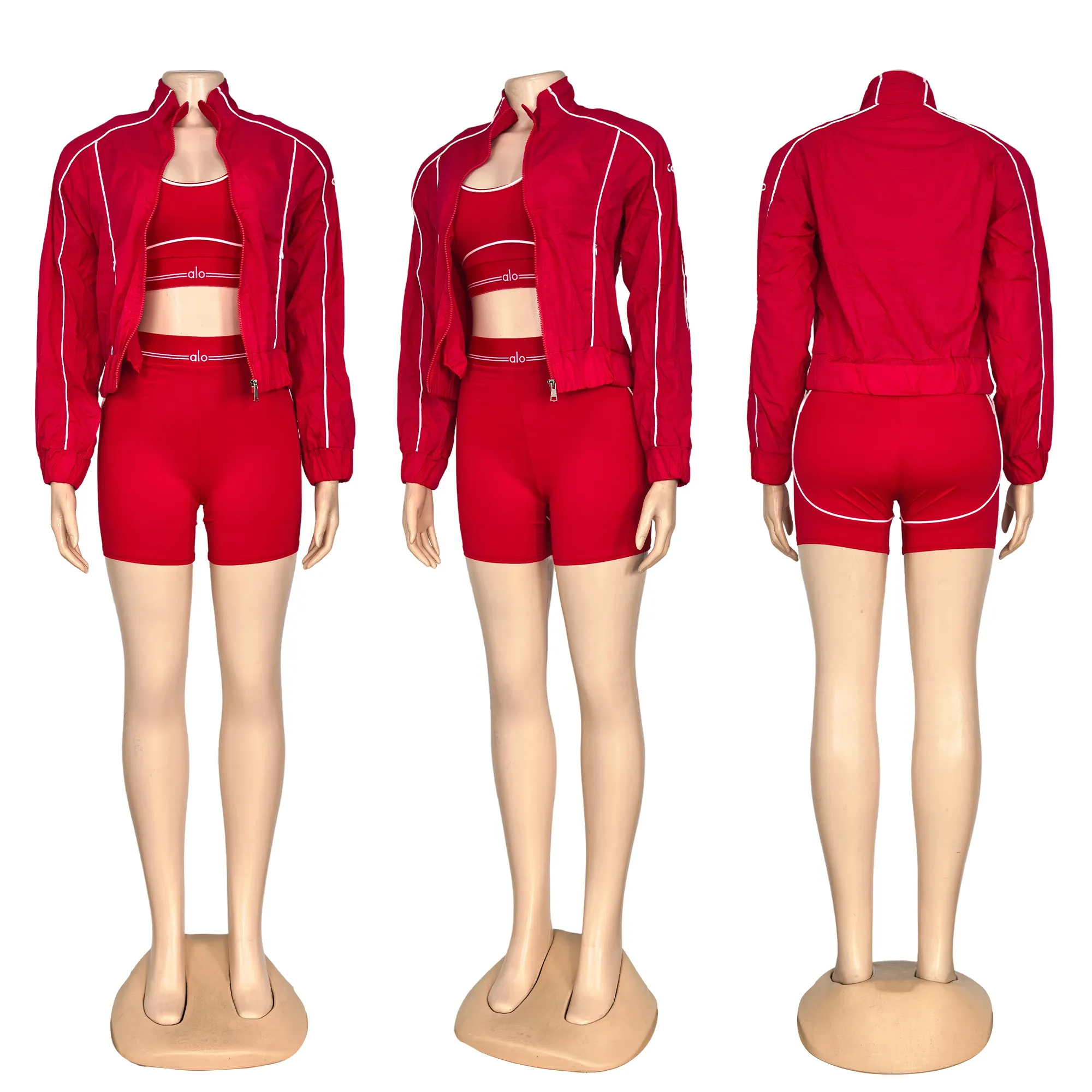 Three-piece shorts set
